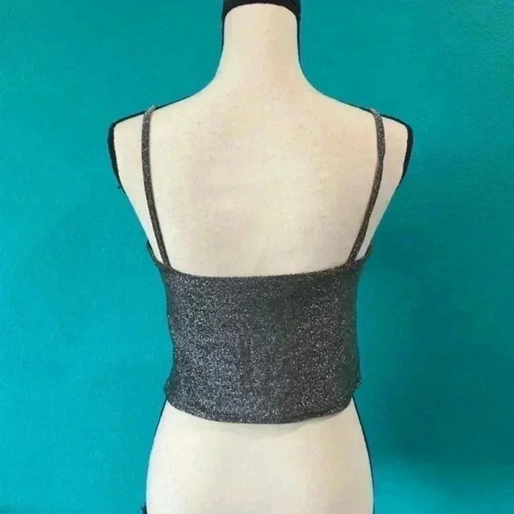 ⭐️ Tally weijl sparkly crop top in size large - Picture 2 of 3